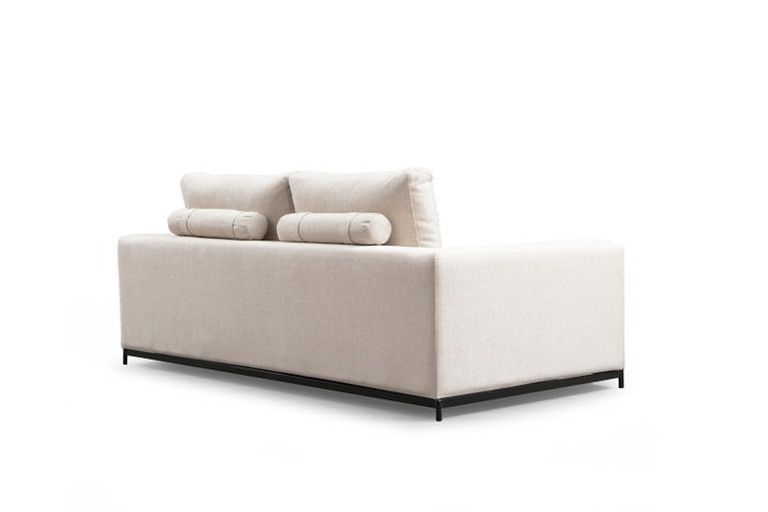 Atelier Del Sofa Sofá 2 Plazas Beige 201x102x84 cm Tapizado Poliéster